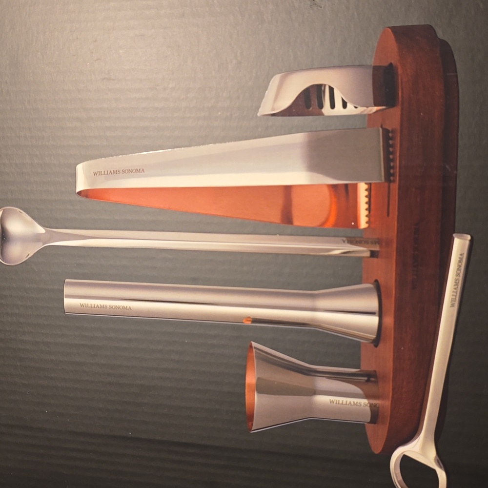NEW Exclusive Williams Sonoma Signature Bar Tool Set, Retail $174.95 USD - Picture 4 of 7